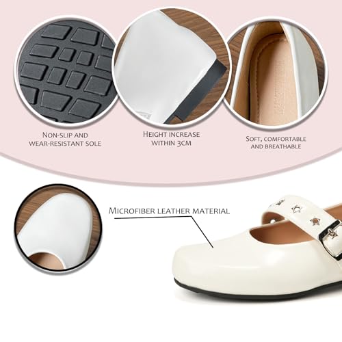 Women's Patent Leather Flat Mary Jane Retro Round Toe Adjustable Buckle Solid Color Classic Dress Shoes Comfortable Work Dance Flat Shoes3