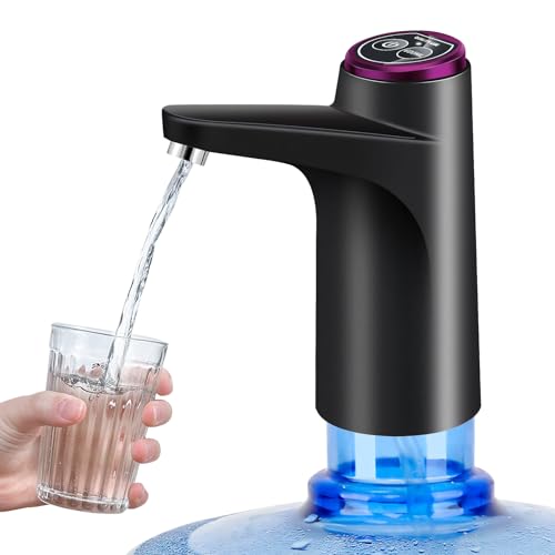 Wasserflaschen Pumpe, Elektrischer Wasserspender, USB-Lade Automatische Trinkwasserpumpe, 5 Gallonen Wasserflaschen Pumpe für Home Camping Office Küchen Schule mit Schläuchen,Ladekabel Wasserflaschen Pumpe, Elektrischer Wasserspender, USB-Lade Automatische Trinkwasserpumpe, 5 Gallonen Wasserflaschen Pumpe für Home Camping Office Küchen Schule mit Schläuchen,Ladekabel