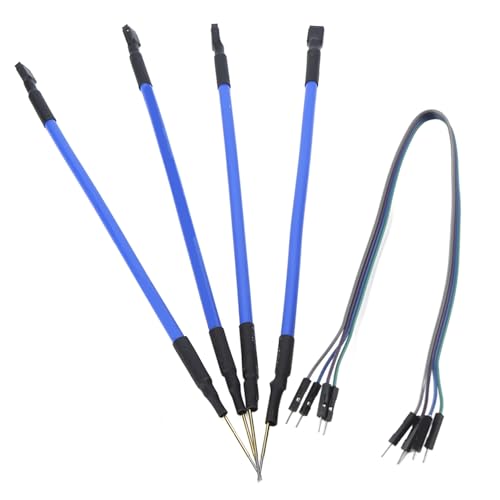 Image of BMD Probe Pens, LED BMD Frame with 4 Probe Pins 1PCS Connecting Cable, Plastic and Stainless Steel Material BMD Frame Probes Pens Fits for Ktag Kess V2 Fgtech BDM100