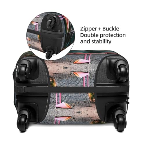 Pineapple Flamingo Luggage Covers For Suitcase Approved,Suitcase Cover Protector Fit 18-32 InchLuggage, Small4