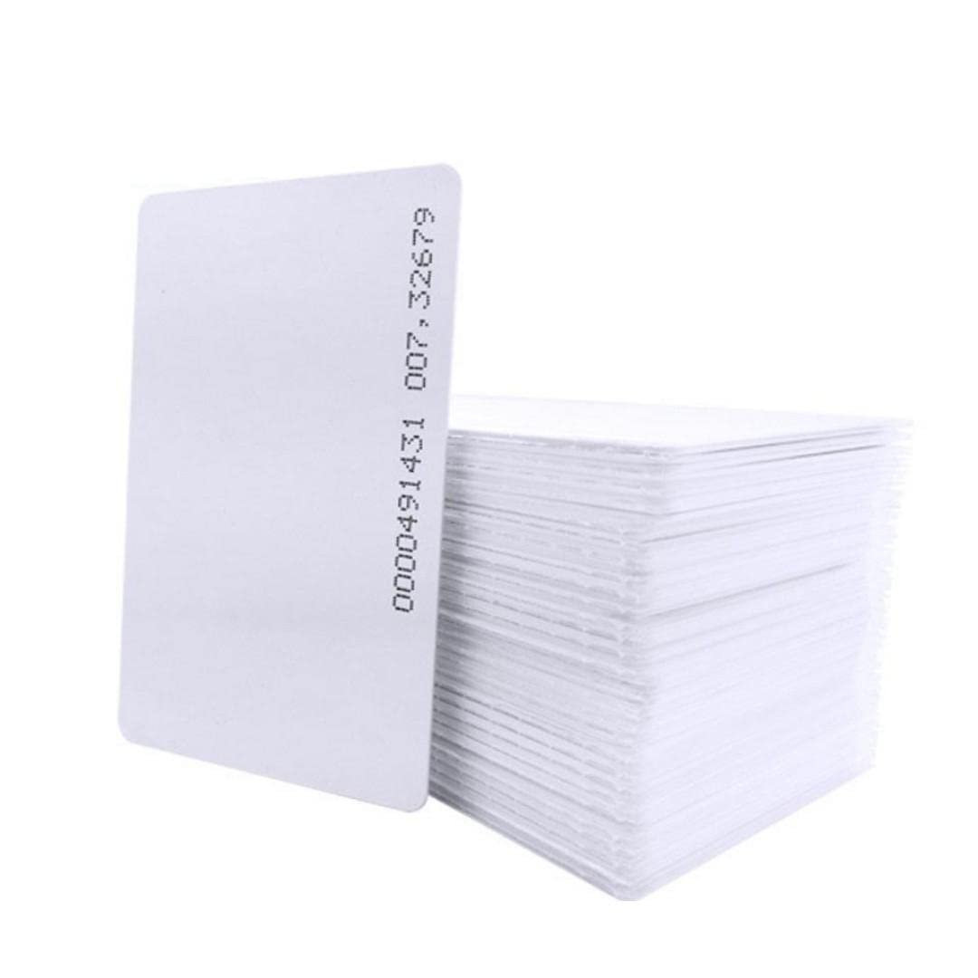 RubikRFID Proximity Card 125KHz TK4100 EM4100 THRC12 Printable (Non Writeable, Fixed Number) - 100 Cards