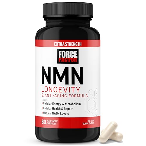 Force Factor NMN Longevity Capsules, 500mg NMN Extra Strength, 60 Capsules