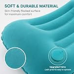 1 Multi-Purpose Inflatable Pillow, Suitable for Travel, Home, Work, and Camping-Foldable, Portable Press-on Neck Pillow, Comfortable for Sleeping Anytime, Anywhere.
