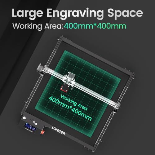 Image of Longer New Upgrade RAY5 Laser Engraver Cutter,Working Area 15.75 inchx15.75 inch | 5W Output,0.08mm Precision,24,000mm /min Speed,Safety Protection,Multiple Connections,DIY Engraving for Wood,Acrylic&Leather