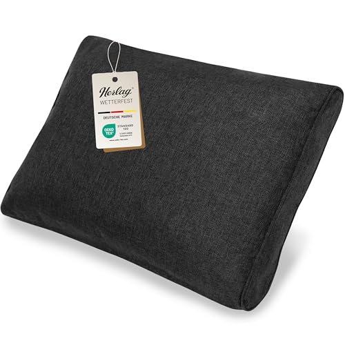 Herlag Outdoor Loungekissen Sunny | Premiumkissen für Gartenlounge | Bezug waschbar mit Reißverschluss | Langlebige Sitzauflage mit UV- &...