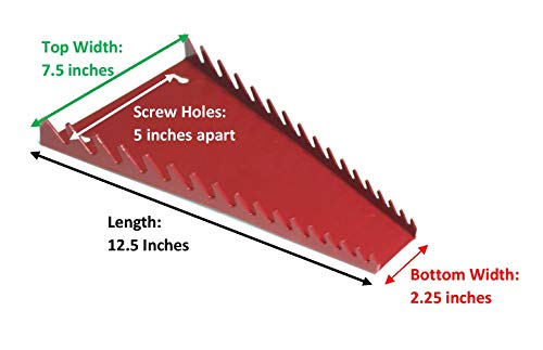 16 Wrench Holder Organizer Storage Rack Tray Toolbox Sorter Wall Jsp Brand (Red) #TOP1