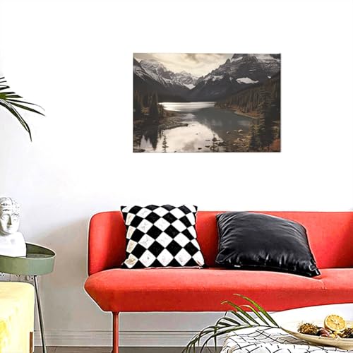 Toile murale moderne pour habiller un mur vide de salon ou chambre