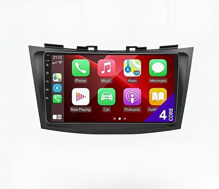 Car Radio Stereo Compatible for Suzuki Swift 2010-2016 with Carplay Android Auto WiFi Bluetooth GPS Navi Head Unit 2GB+64GB Android 14 9" Car Player with AHD Camera and Microphone