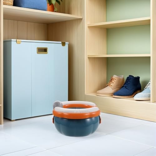 FRCOLOR Travel Potty Seat Folding Portable Potty Training Seat for Vacations and Home Use Easy to Clean Non-slip with Ergonomic Comfort - 5