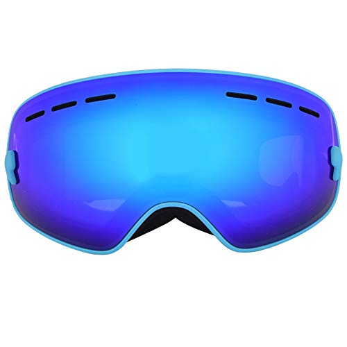 Gafas de esquí para niños con pantalla esférica antivaho ideales para días de nieve en familia