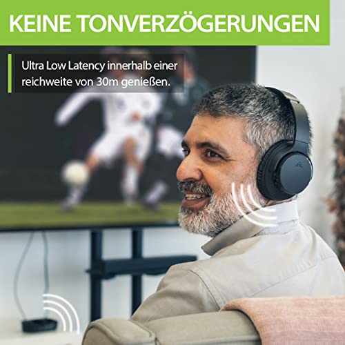 Avantree Ensemble Kopfhörer – Kabellose Over-Ear Kopfhörer für TV