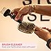 Olivia Garden The Brush Cleaner - Hair Brush Cleaner Tool for all Brush Sizes and Models - Removes Build-Up - 2 Tools in 1 - Beauty Care Accessories - Black