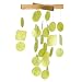 Woodstock Chimes C127 The Original Guaranteed Musically Tuned Chime Asli Arts Collection, Mini, Capiz - Lime Green