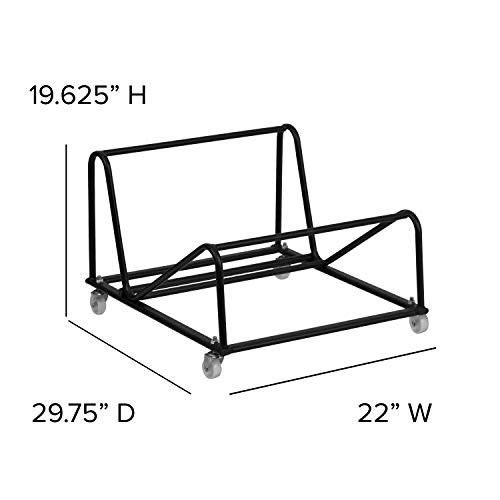 BizChair Sled Base Stack Chair Dolly Storage - Party Event Rental Furniture - Image 3
