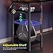 Rolanstar L Shaped Gaming Desk with LED Lights & Power Outlets, 46.2