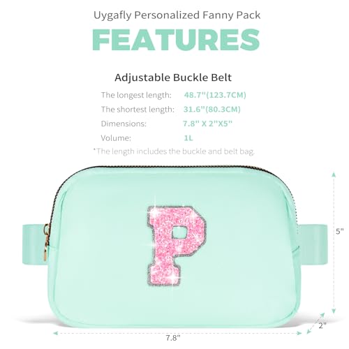 Image of Uygafly Gift for Teen Girls Kids Daughter Her - Birthday Gifts for 3 4 5 6 7 8 9 10 11 12 13 Year Old Girls,Fanny Pack Crossbody Bag Purse Belt Bag Cute Trendy Stuff | Green,P