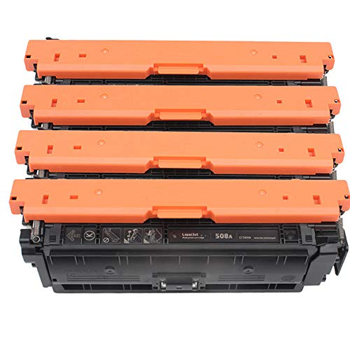Office Ink Toner Cartucho de tóner de repuesto 508X 508A CF360A CF360X CF361X CF362X CF363X (1 negro 1 cian 1 magenta 1 amarillo) Compatible para HP M553 M577 M553 M577 M552dn Impresora