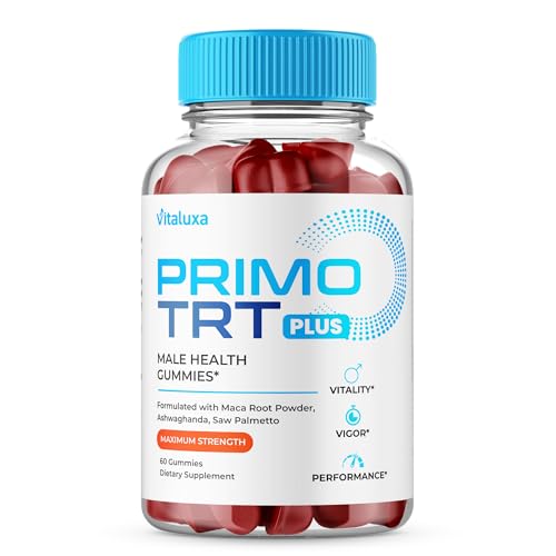 Primo TRT Gummies, Primo TRT Plus Advanced Performance Blend Supplement, PrimoTRT Try Prime Gomitas Maximum Strength Males Support for Overall Health Wellness All Natural Ingredients (60 Gummies)