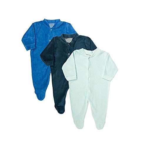 Macacão Plush Bebê Kit 3 Peças Pijama Masculino Tamanho:P
