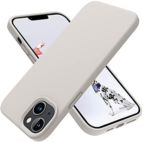 OTOFLY Designed for iPhone 14 Plus Case, Silicone Shockproof Slim Thin Phone Case for iPhone 14 Plus 6.7 inch （Stone）