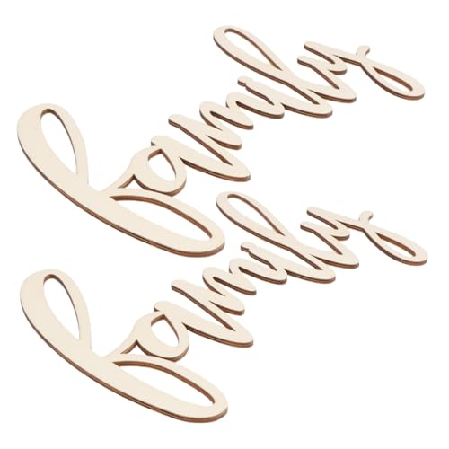 Operitacx Lot De 2 Panneaux Décoratifs En Pour Panneau Familial En Lettres Décoratives En Découpées Panneau Suspendu Avec Mots Maison Douce Ferme Famille