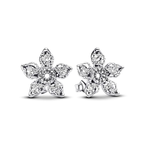 Pandora Stranger Things 293573C01 - Pendientes de plata de ley con circonitas, Silber, Plata de ley, Circonia cúbica