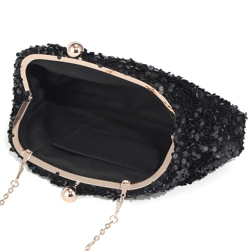 Sac à bandoulière en chaîne strassé parfait pour briller en soirée et gala