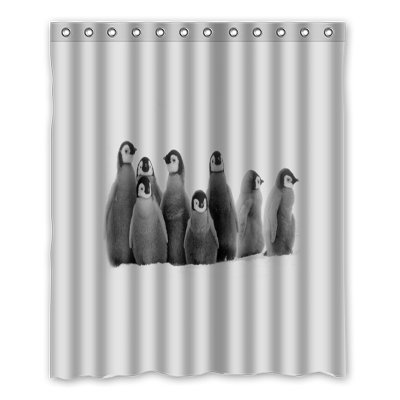 Dalliy Brauch Pinguin Wasserdicht Polyester Shower Curtain Duschvorhang 152cm x 183cm
