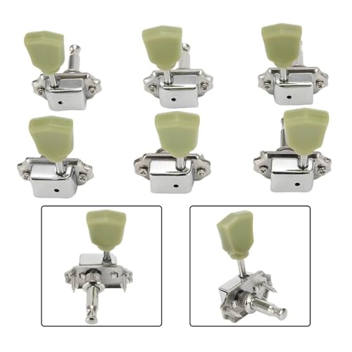 Llaves de afinación para guitarra 3L+3R metal miniatura 2