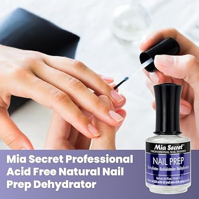 Mia Secret Professional Acid Free Natural Nail Prep Dehydrator, 15ml - Enhanced Bonding Dehydrator for Acrylic Powder and Gel Nail Polish