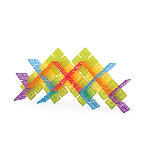 image for Guidecraft Interlox Squares - 96 Piece Set Interlocking Construction T