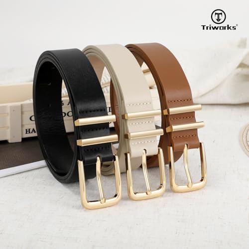 3 Pack Women Belts For Jeans Pants Dresses Ladies Leather Waist Belts2