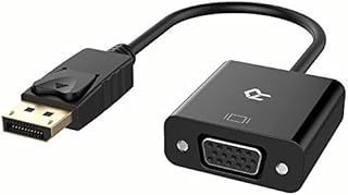 Rankie DisplayPort (DP) to VGA Adapter, 1080P Full HD Converter, Black
