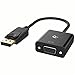 Rankie - Adaptador DisplayPort DP a VGA,1080P, Negro