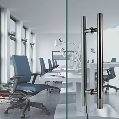 Poignée de porte de grange robuste double face pour barre ronde