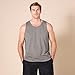 Amazon Essentials Men's Active Quick Dry Tech Stretch Moisture Wicking Lightweight Gym Tank Top, Grey, X-Large