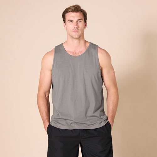 Image of Amazon Essentials Men's Active Quick Dry Tech Stretch Moisture Wicking Lightweight Gym Tank Top