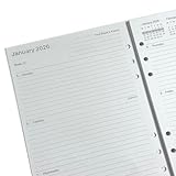 2026 Diary Refill A5 Size, Week on Two Pages, Compatible with Filofax A5 Organiser, 148 x 210mm - Image 7