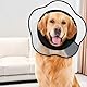 YUEMING Halskrause Hund Leckschutz, Weich Schutzhalsband Verstellbar Genesungshalsband, Elisabethanischer Halskrause für Haustier Nach Operationen Wunden Vorbeugung von Biss Leckwunden,L