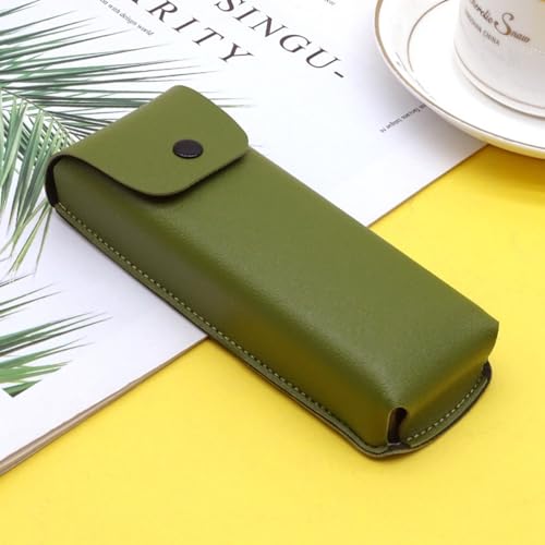 Image of Vintage PU leather Sunglasses Case Portable Protective Case for Glasses