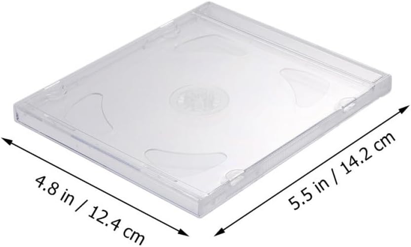 25pcs Cd Cases for DVD Storage Hard for Organizing Wedding Videos Mixtapes and More Portable and Convenient for Home Use