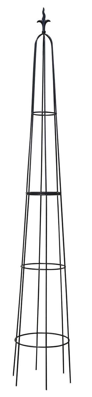 RUDDINGS WOOD Farnhill 295cm Extra Tall Heavy Duty Metal Garden Obelisk - Extra Large Climbing Plant Support Trellis