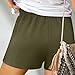 Women Summer Casual Shorts Elastic High Waisted Wide Leg Cute Dressy Beach Shorts 2025 Fashion Vacation Outfits Clothes Green