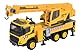 Majorette Kranwagen Volvo FMX Truck Crane (22 cm) - großes Baustellenfahrzeug mit ausfahrbarem Kranarm, Seilwinde, Freilauf & Gummireifen, Kran-Spielzeug für Kinder ab 3 Jahre