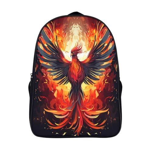Sac à dos pour garçons Fire Phoenix 3D cartable scolaire enfants 40cm