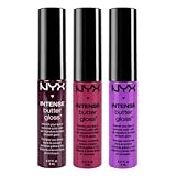 NYX Intense Butter Gloss Set01- Black Cherry Tart, Spice Cake, Berry Strudel