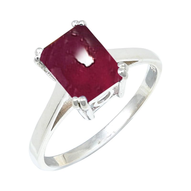 Versilberter Ring Edelstein Für Damen & Herren Schmuck C1157AA