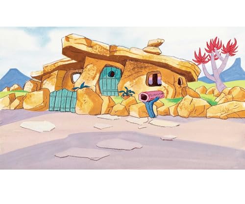 5.9x3.6ft Caveman Stone House Party Decorations Photography Backdrop for Kids Birthday Party Decorations Baby Shower Supplies Picture Photoshoot Props