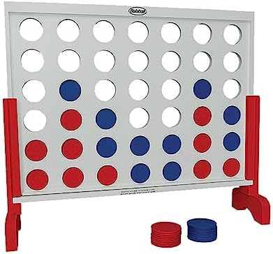 Bolaball Outdoor Giant 4 in-A-Row Connect Yard Game | Big Games | Backyard Life-Size Four in A Row Games for Large Family Fun! Perfect for Holiday Party, Family, Indoor and Outdoor