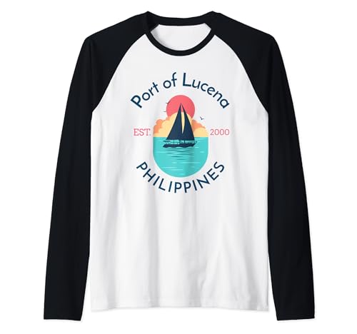 Puerto de Lucena Filipinas Camiseta Manga Raglan